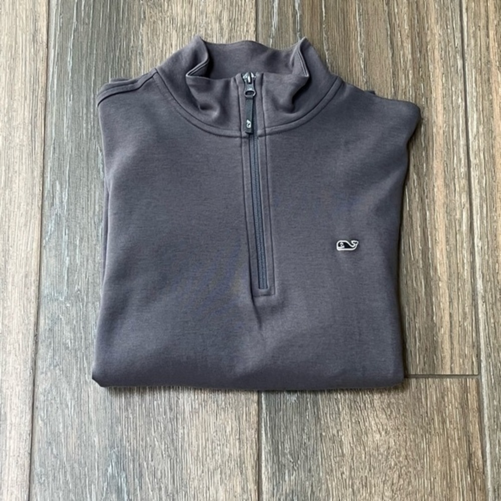 Vineyard Vines Men”s Cotton 3/4 Zip Pullover Sweatshirt SZ S